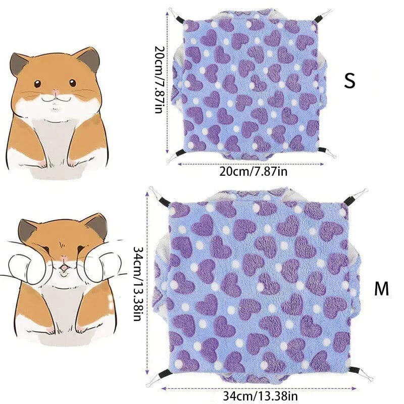 Hamster Hammock Small Pet Hanging Bed Double Warm Thickened Honeybug Flying Squirrel Guinea Pig Hammock Pet Cage Accessories | Stornfield