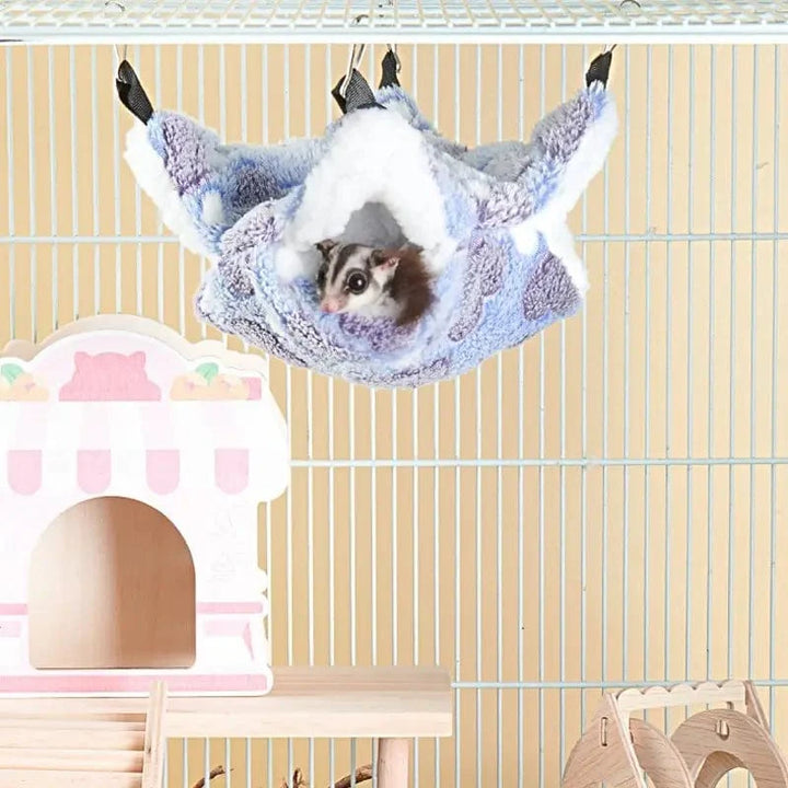 Hamster Hammock Small Pet Hanging Bed Double Warm Thickened Honeybug Flying Squirrel Guinea Pig Hammock Pet Cage Accessories | Stornfield