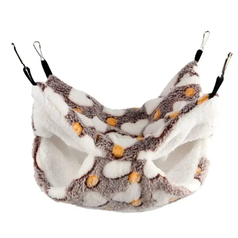 Hamster Hammock Small Pet Hanging Bed Double Warm Thickened Honeybug Flying Squirrel Guinea Pig Hammock Pet Cage Accessories | Stornfield