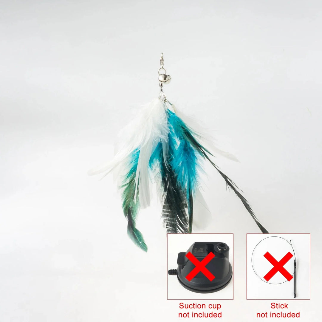 Handfree Bird/Feather Cat Wand with Bell Powerful Suction Cup Interactive Toys for Cats Kitten Hunting Exercise Pet Products | Stornfield