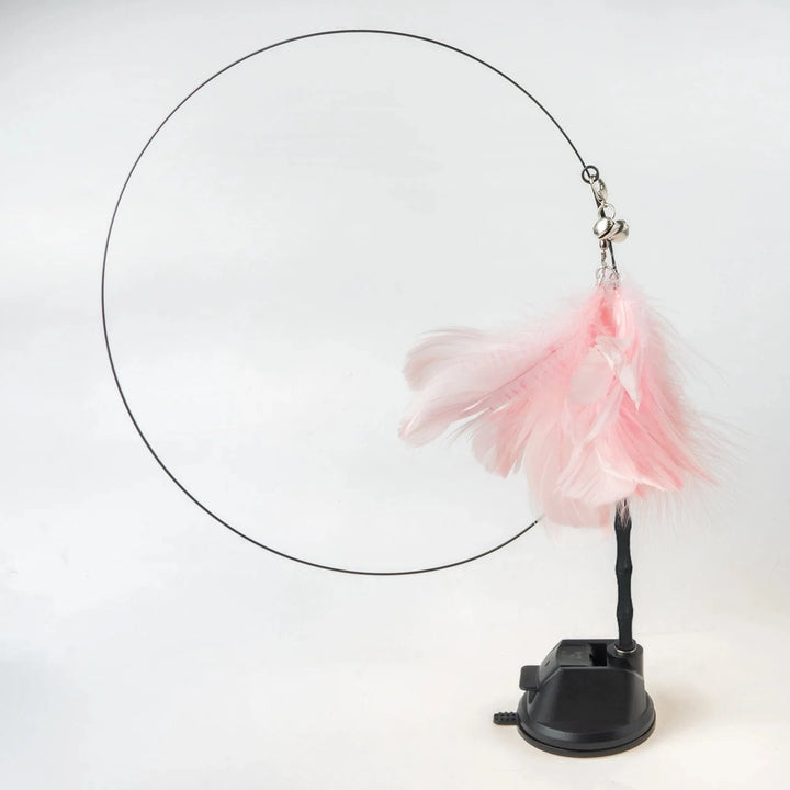 Handfree Bird/Feather Cat Wand with Bell Powerful Suction Cup Interactive Toys for Cats Kitten Hunting Exercise Pet Products | Stornfield