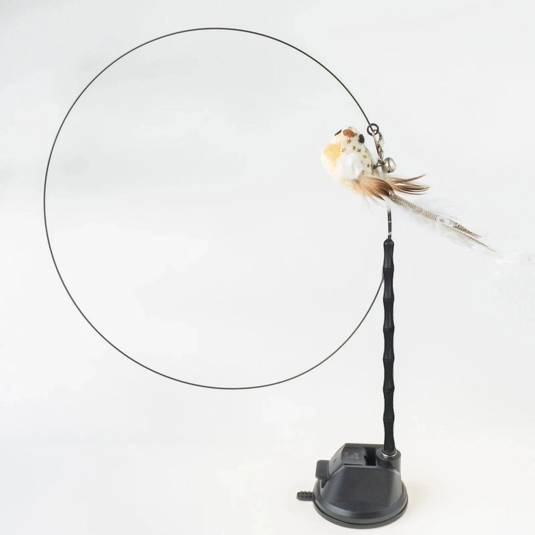 Handfree Bird/Feather Cat Wand with Bell Powerful Suction Cup Interactive Toys for Cats Kitten Hunting Exercise Pet Products | Stornfield