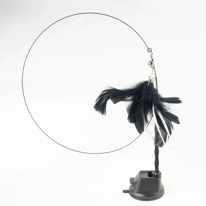 Handfree Bird/Feather Cat Wand with Bell Powerful Suction Cup Interactive Toys for Cats Kitten Hunting Exercise Pet Products | Stornfield