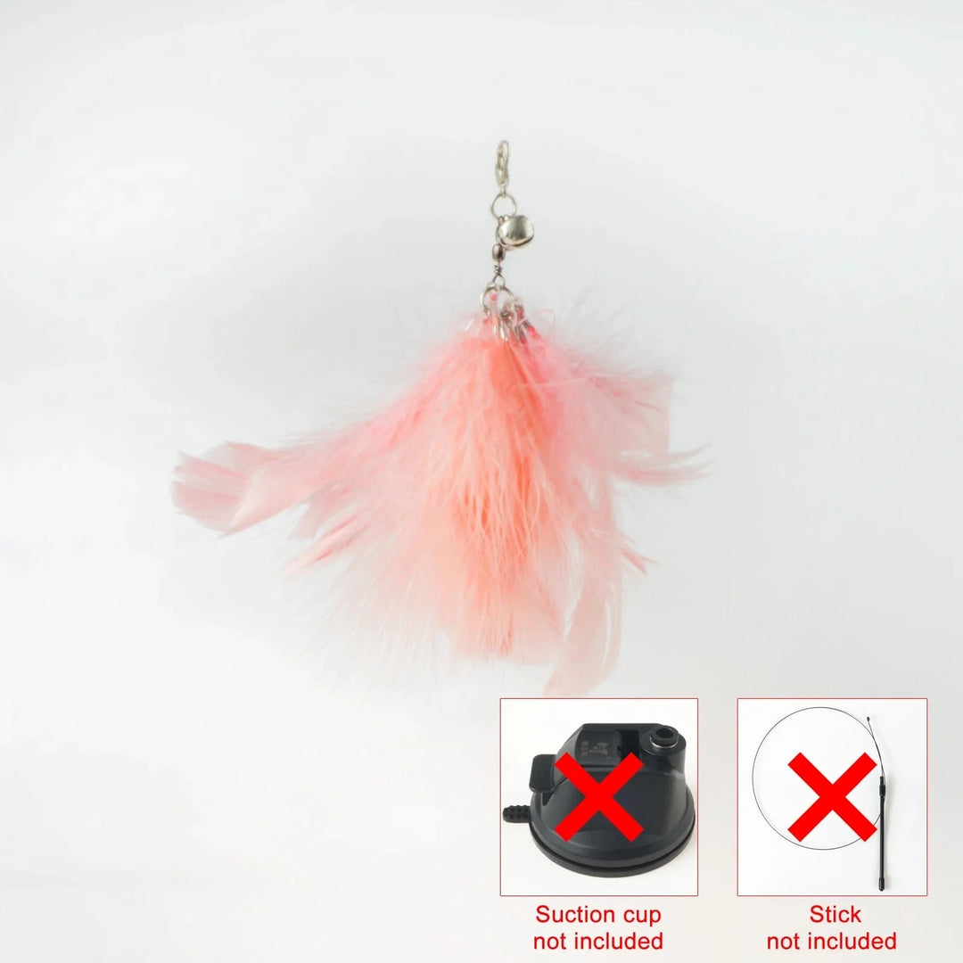 Handfree Bird/Feather Cat Wand with Bell Powerful Suction Cup Interactive Toys for Cats Kitten Hunting Exercise Pet Products | Stornfield
