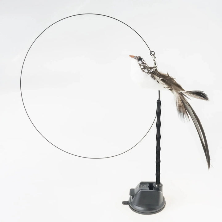 Handfree Bird/Feather Cat Wand with Bell Powerful Suction Cup Interactive Toys for Cats Kitten Hunting Exercise Pet Products | Stornfield