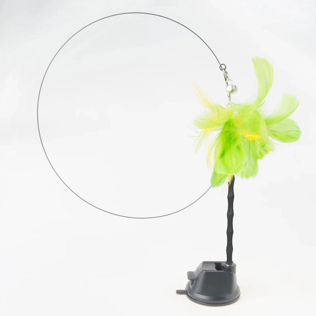 Handfree Bird/Feather Cat Wand with Bell Powerful Suction Cup Interactive Toys for Cats Kitten Hunting Exercise Pet Products | Stornfield