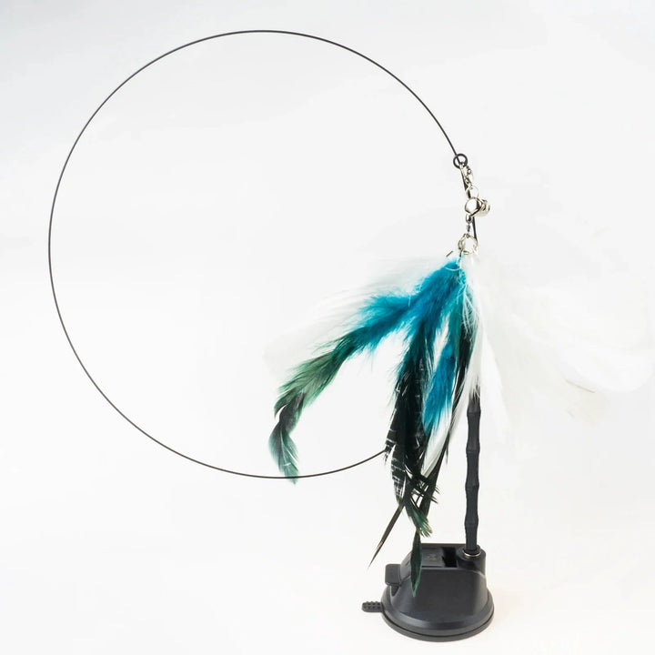 Handfree Bird/Feather Cat Wand with Bell Powerful Suction Cup Interactive Toys for Cats Kitten Hunting Exercise Pet Products | Stornfield