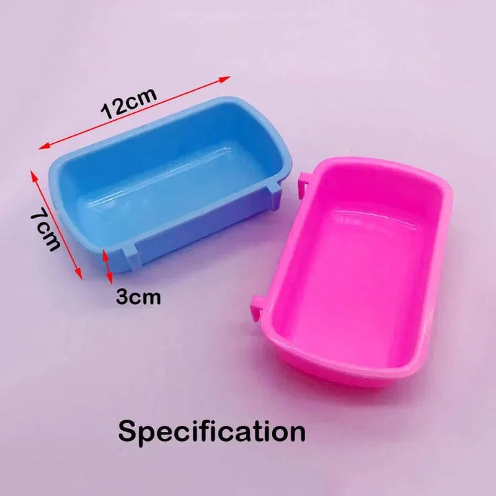 Hangable Plastic Hamster Squirrel Food Feeder Small Pets Water Drinking Bowl Food Bowl Pets Hamster Cage Product Accessories | Stornfield