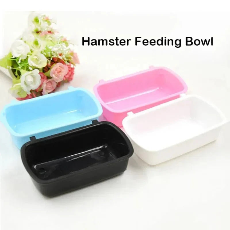 Hangable Plastic Hamster Squirrel Food Feeder Small Pets Water Drinking Bowl Food Bowl Pets Hamster Cage Product Accessories | Stornfield