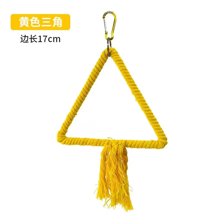 Parrot Chew Toy Cotton Rope Birds Toy Bite Bridge Bird Tearing Toys Cockatiels Training Hang Swings Birds Cage Supplies | Stornfield