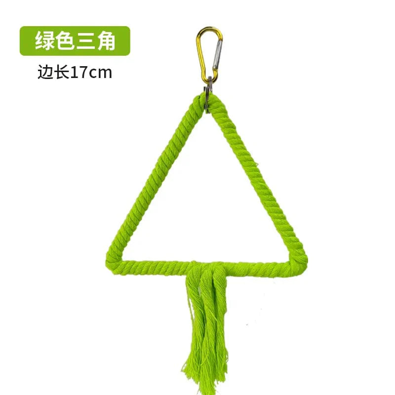 Parrot Chew Toy Cotton Rope Birds Toy Bite Bridge Bird Tearing Toys Cockatiels Training Hang Swings Birds Cage Supplies | Stornfield