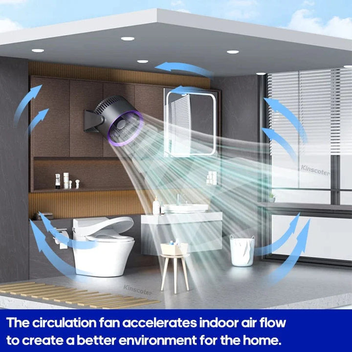 KINSCOTER Multifunctional Electric Fan Circulator Wireless Portable Home Quiet Ventilator Desktop Wall Ceiling Fan Air Cooler | Stornfield