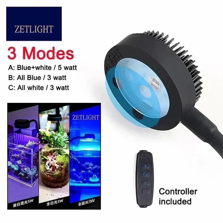 Zetlight LED lamp M1 LED Full Spectrum Nano Small Aquarium Fish Tank Sea Water Saltwater Marine Coral Reef LED and plant Light | Stornfield