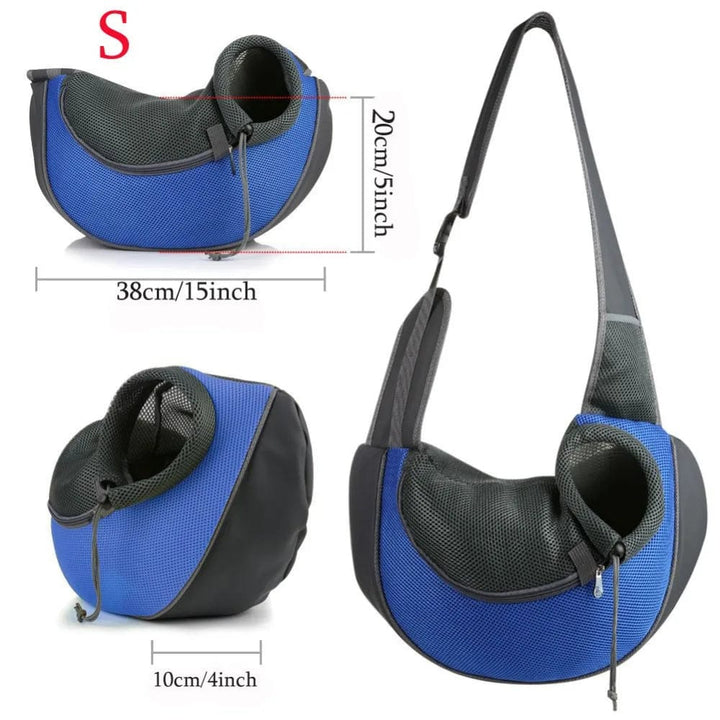 Mesh Oxford Pet Outdoor Travel Pet Puppy Carrier Handbag Pouch Single Shoulder Bag Sling Mesh Comfort Travel Tote Shoulder Bag | Stornfield