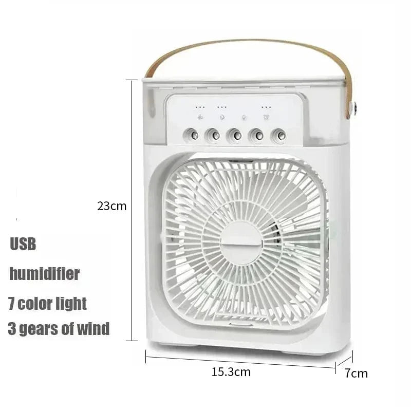 New 3 In 1 Fan Air Conditioner Household Mini Air Cooler LED Night Light Portable Humidifier Air Adjustment Fan Office Home Fan | Stornfield