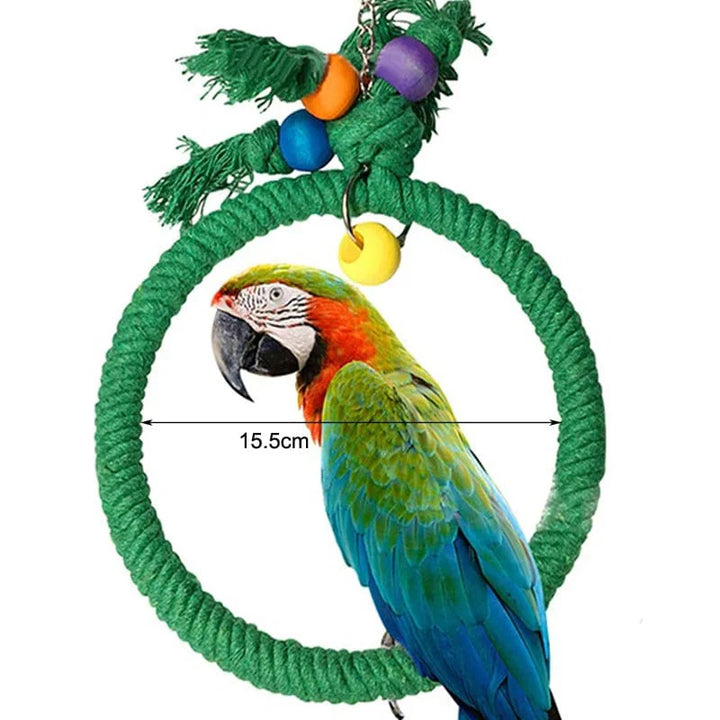 Parrot Chew Toy Cotton Rope Birds Toy Bite Bridge Bird Tearing Toys Cockatiels Training Hang Swings Birds Cage Supplies | Stornfield
