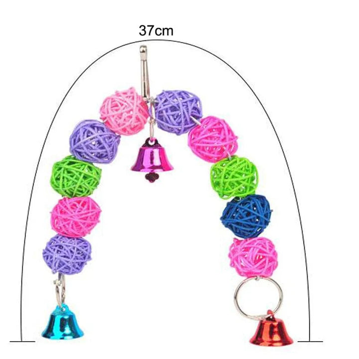 Parrot Chew Toy Cotton Rope Birds Toy Bite Bridge Bird Tearing Toys Cockatiels Training Hang Swings Birds Cage Supplies | Stornfield