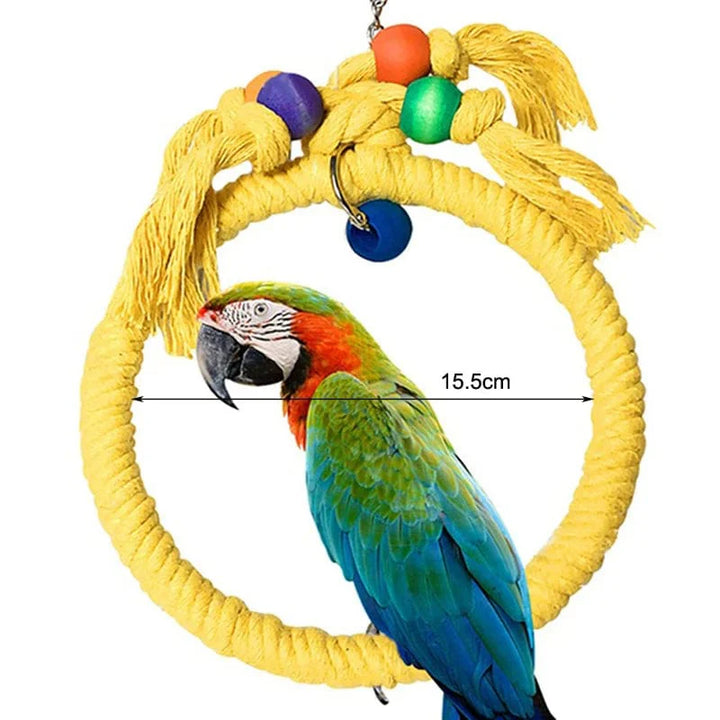 Parrot Chew Toy Cotton Rope Birds Toy Bite Bridge Bird Tearing Toys Cockatiels Training Hang Swings Birds Cage Supplies | Stornfield