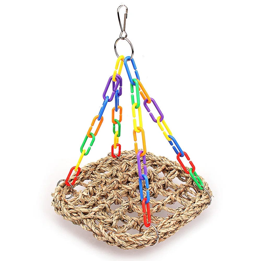 Parrot Chew Toy Cotton Rope Birds Toy Bite Bridge Bird Tearing Toys Cockatiels Training Hang Swings Birds Cage Supplies | Stornfield