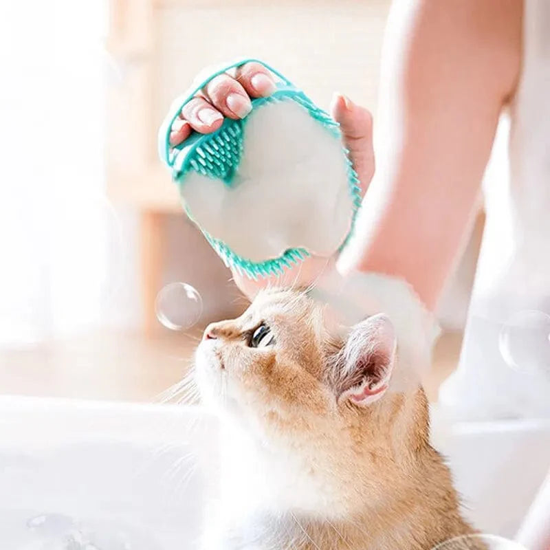 Pet Bathing Brush Soft Silicone Massager Shower Gel Bathing Brush Clean Tools Comb Dog Cat Cleaning Grooming Supplies | Stornfield