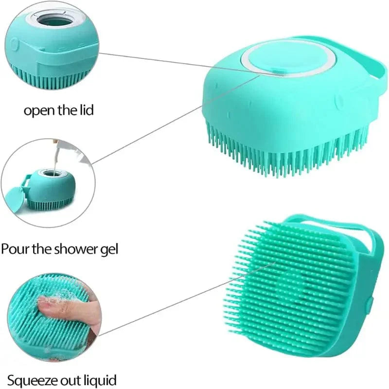 Pet Bathing Brush Soft Silicone Massager Shower Gel Bathing Brush Clean Tools Comb Dog Cat Cleaning Grooming Supplies | Stornfield