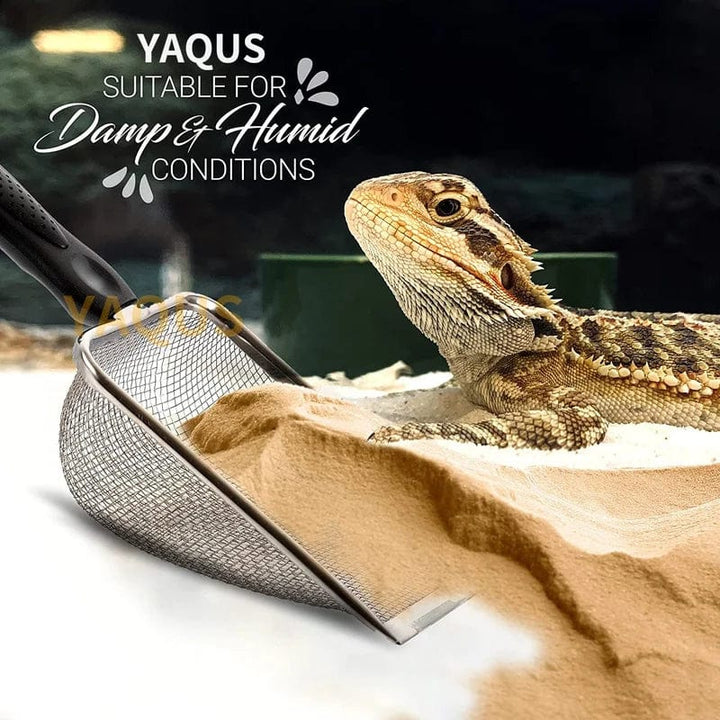 Pet Cleaning Tools Stainless Steel Feces Shovel Net Cat Litter Shovel Reptiles Lizard Sand Shovel Mesh Screen Fecal Spoon | Stornfield