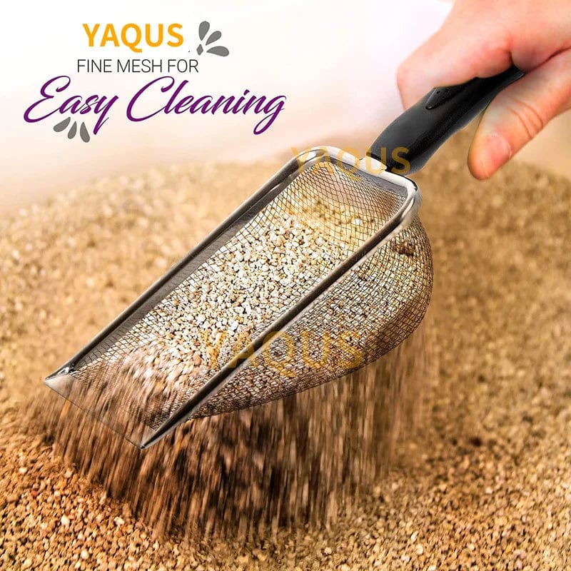 Pet Cleaning Tools Stainless Steel Feces Shovel Net Cat Litter Shovel Reptiles Lizard Sand Shovel Mesh Screen Fecal Spoon | Stornfield
