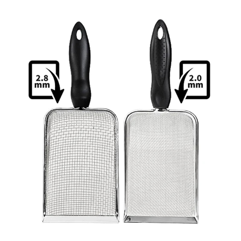 Pet Cleaning Tools Stainless Steel Feces Shovel Net Cat Litter Shovel Reptiles Lizard Sand Shovel Mesh Screen Fecal Spoon | Stornfield