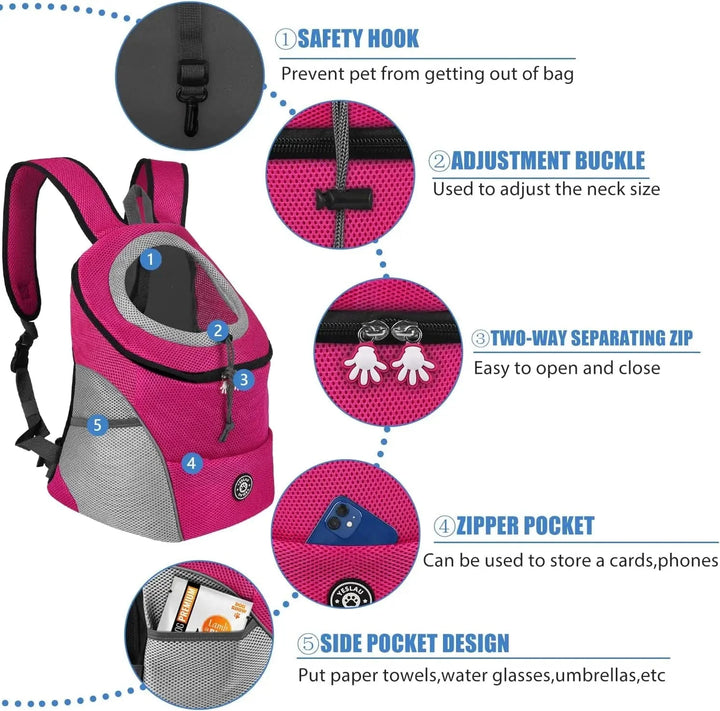 Pet Dog Carrier Bag Carrier For Dogs Backpack  Portable Travel Breathable Dog Bag Outdoor Dog Carrier Bag Pet Carrying Supplies | Stornfield