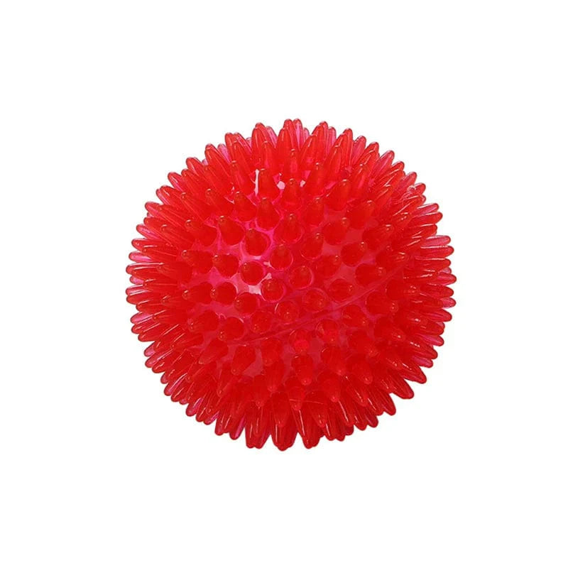 Pet Dog Toys Cat Puppy Sounding Toy Polka Squeaky Tooth Cleaning Ball TPR Training Pet Teeth Chewing Toy Thorn Balls Accessories | Stornfield