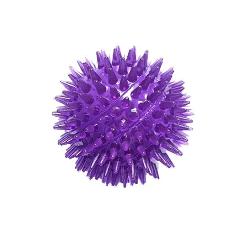 Pet Dog Toys Cat Puppy Sounding Toy Polka Squeaky Tooth Cleaning Ball TPR Training Pet Teeth Chewing Toy Thorn Balls Accessories | Stornfield