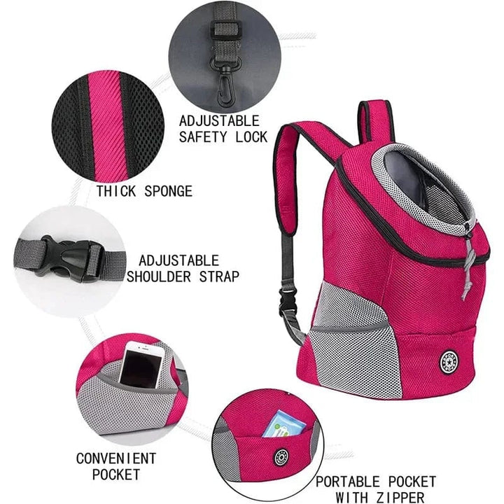 Pet Dog Travel Backpack Portable Outdoor Breathable Mesh Cat Puppy Double Shoulder Carrier Bag for Small Large Dogs Pet Supplies | Stornfield