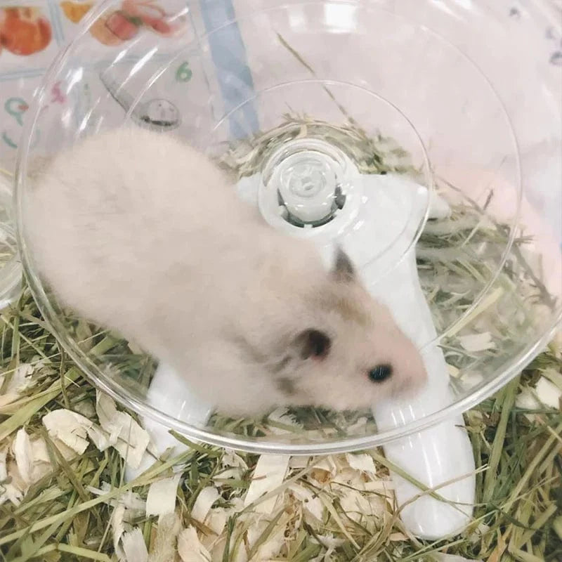 Pet Hamster Running Wheel Mute Flying Saucer Steel Axle Wheel Running Disc Toys Cage Small Animal Hamster Accessories | Stornfield