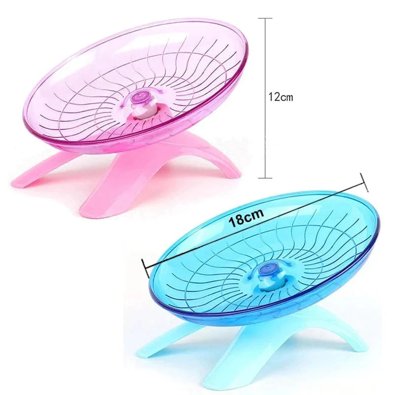 Pet Hamster Running Wheel Mute Flying Saucer Steel Axle Wheel Running Disc Toys Cage Small Animal Hamster Accessories | Stornfield