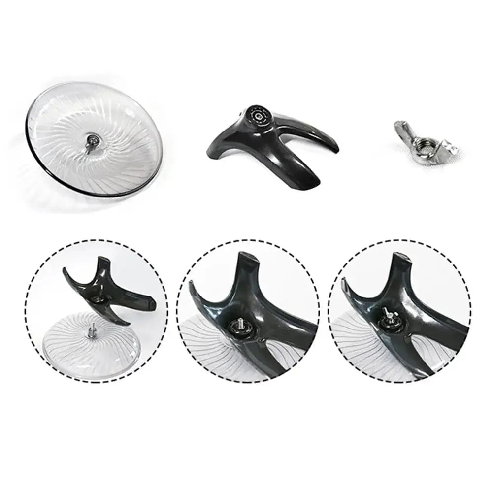 Pet Hamster Running Wheel Mute Flying Saucer Steel Axle Wheel Running Disc Toys Cage Small Animal Hamster Accessories Drop Ship | Stornfield