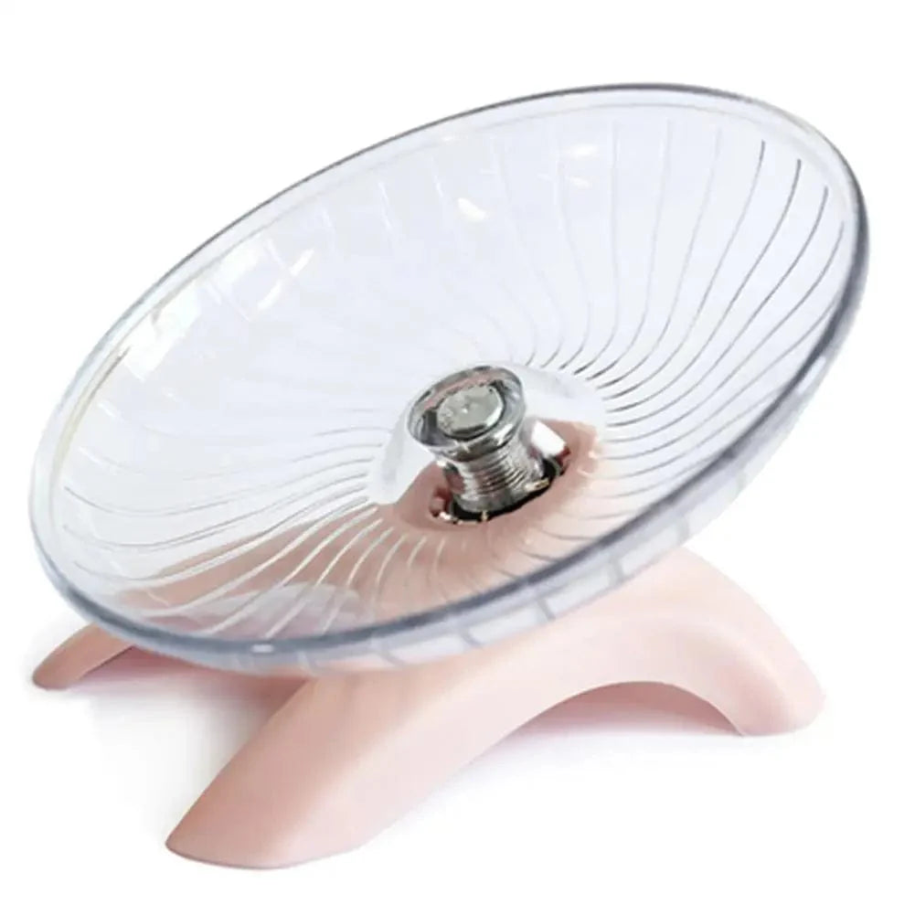 Pet Hamster Running Wheel Mute Flying Saucer Steel Axle Wheel Running Disc Toys Cage Small Animal Hamster Accessories Drop Ship | Stornfield