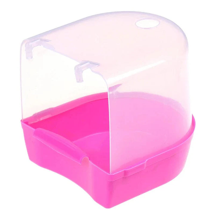 Hanging Bird Bath Cube Parrots Bathtub Bath Shower Box Cage Accessory for Little Bird Canary Budgerigar Cockatiel Lovebird Boxes | Stornfield