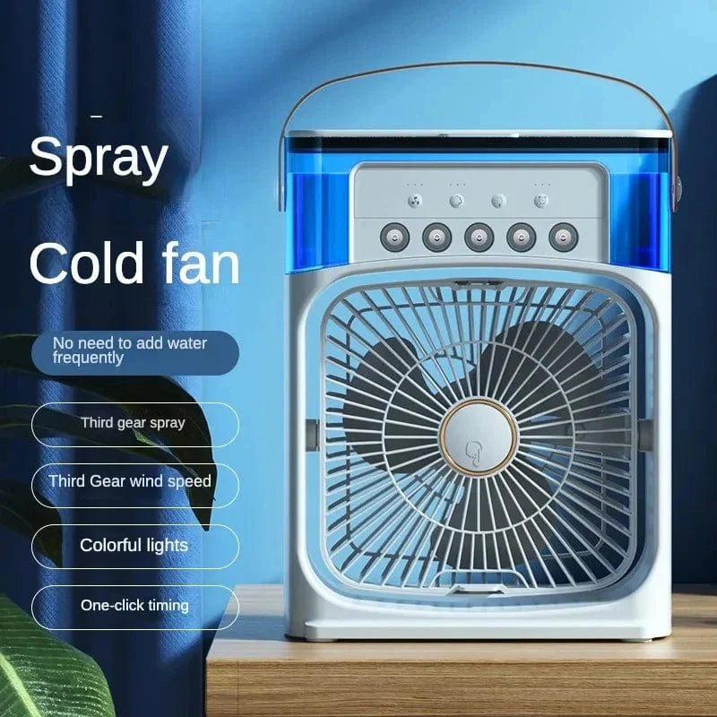Portable Humidifier Fan Air Conditioner Household Small Air Cooler Hydrocooling Portable Air Adjustment For Office 3 Speed Fan | Stornfield