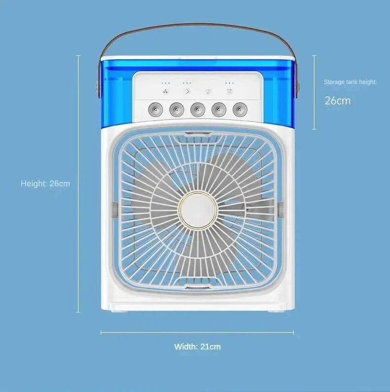 Portable Humidifier Fan Air Conditioner Household Small Air Cooler Hydrocooling Portable Air Adjustment For Office 3 Speed Fan | Stornfield