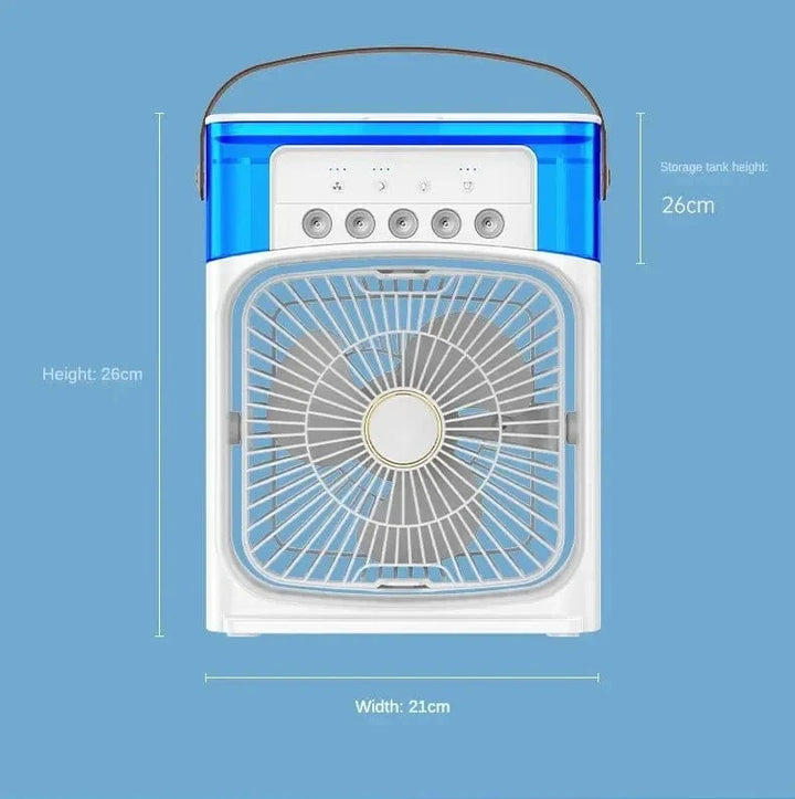 Portable Humidifier Fan Air Conditioner Household Small Air Cooler Hydrocooling Portable Air Adjustment For Office 3 Speed Fan | Stornfield