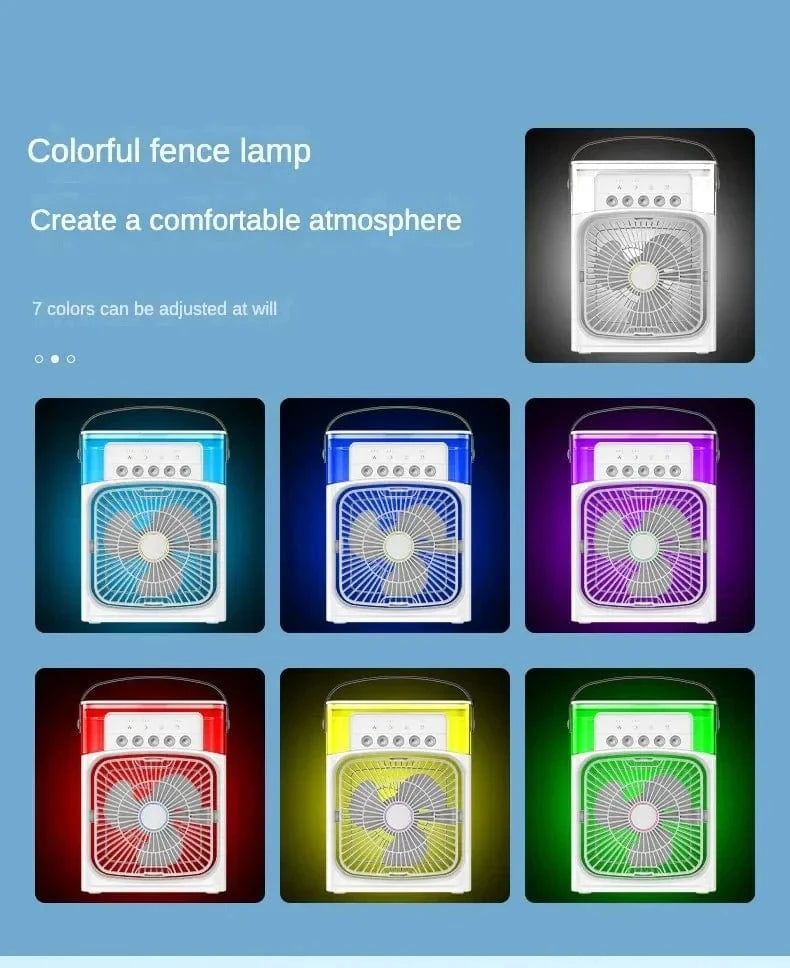 Portable Humidifier Fan Air Conditioner Household Small Air Cooler Hydrocooling Portable Air Adjustment For Office 3 Speed Fan | Stornfield
