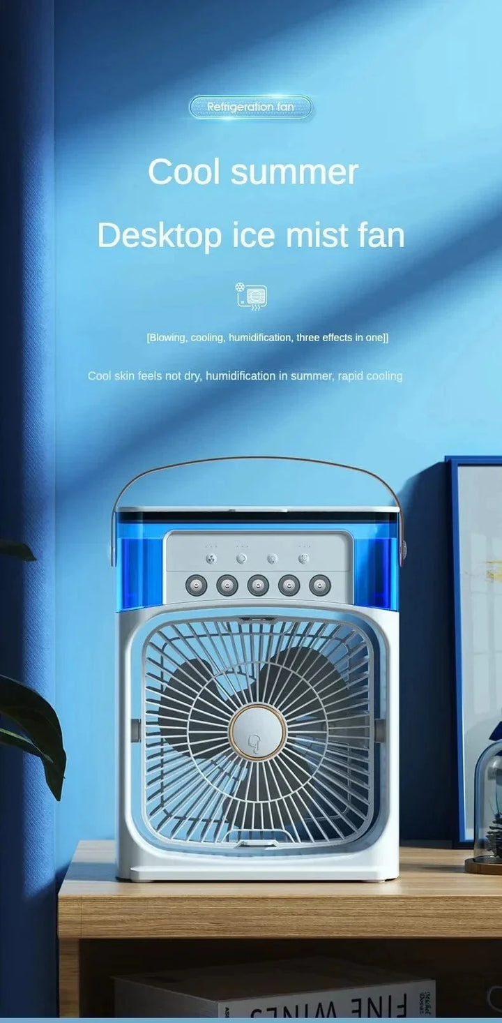 Portable Humidifier Fan Air Conditioner Household Small Air Cooler Hydrocooling Portable Air Adjustment For Office 3 Speed Fan | Stornfield