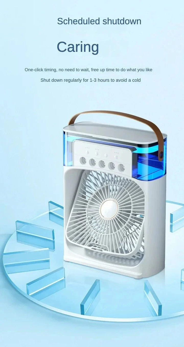 Portable Humidifier Fan Air Conditioner Household Small Air Cooler Hydrocooling Portable Air Adjustment For Office 3 Speed Fan | Stornfield