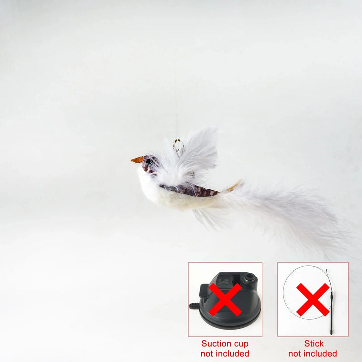 Handfree Bird/Feather Cat Wand with Bell Powerful Suction Cup Interactive Toys for Cats Kitten Hunting Exercise Pet Products | Stornfield