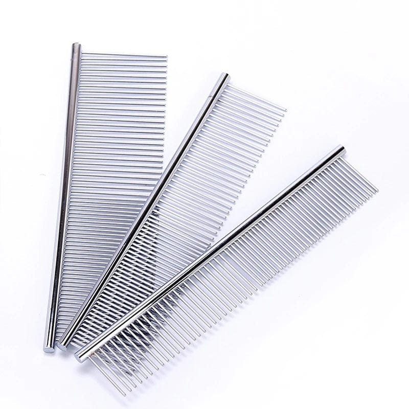 Pet Dematting Comb Stainless Steel Pet Grooming Comb for Dogs and Cats Gently Removes Loose Undercoat Flea Comb Pretty&Better | Stornfield