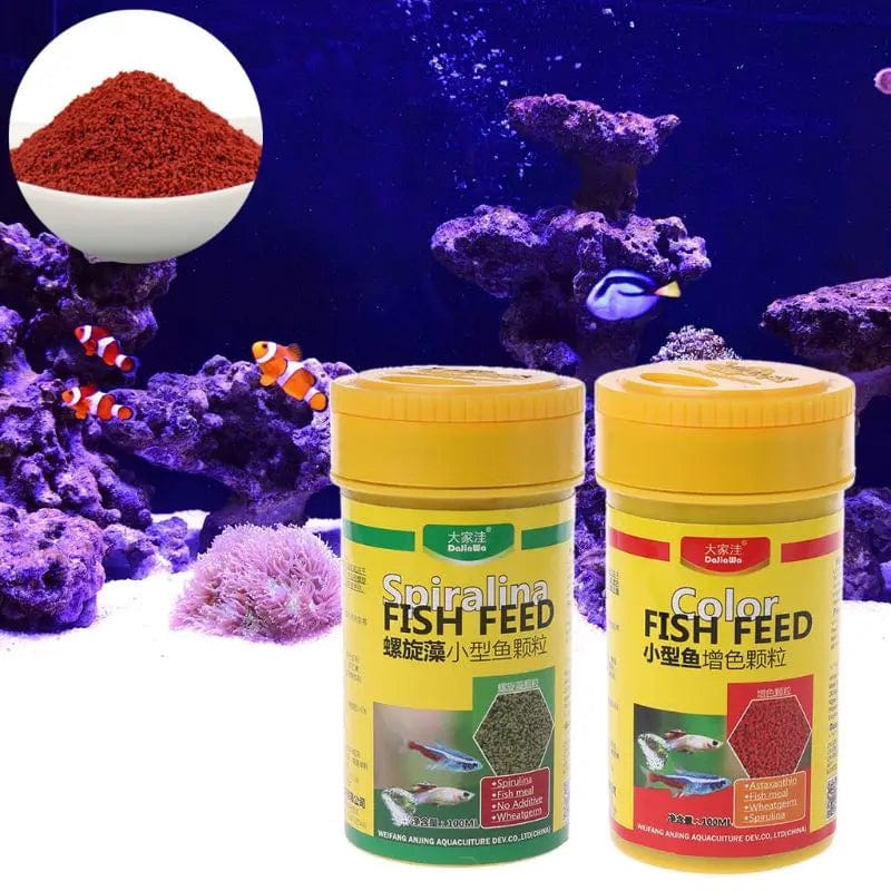 Spirulina Food Tropical Fish Nutrition For Aquarium Fish Tank Color Enhanced Food | Stornfield
