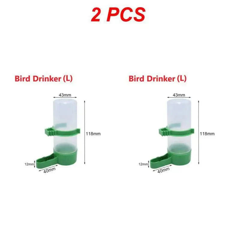 1/2/4PCS Bird Feeder Plastic Food Water Feeding Automatic Drinker Parrot Pet Parrot Drinking Cup Bowls Pet Bird Supplies | Stornfield