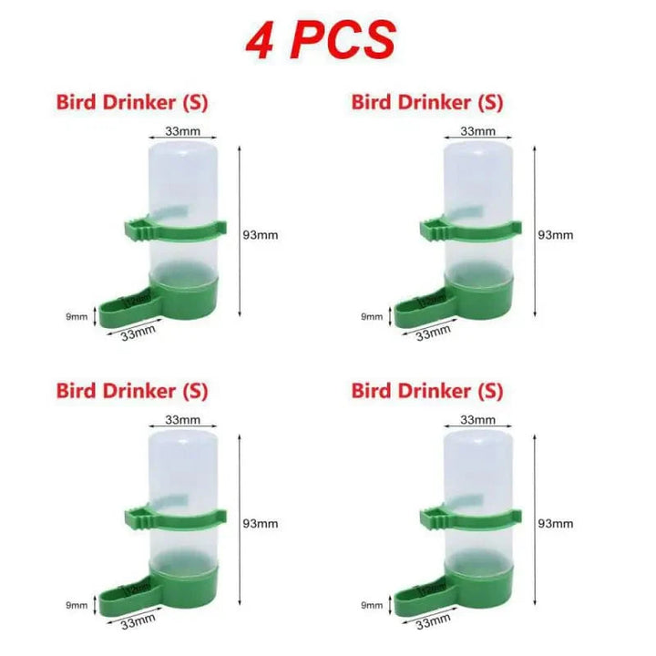 1/2/4PCS Bird Feeder Plastic Food Water Feeding Automatic Drinker Parrot Pet Parrot Drinking Cup Bowls Pet Bird Supplies | Stornfield