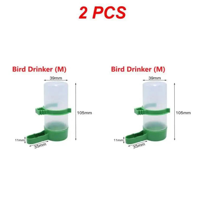 1/2/4PCS Bird Feeder Plastic Food Water Feeding Automatic Drinker Parrot Pet Parrot Drinking Cup Bowls Pet Bird Supplies | Stornfield