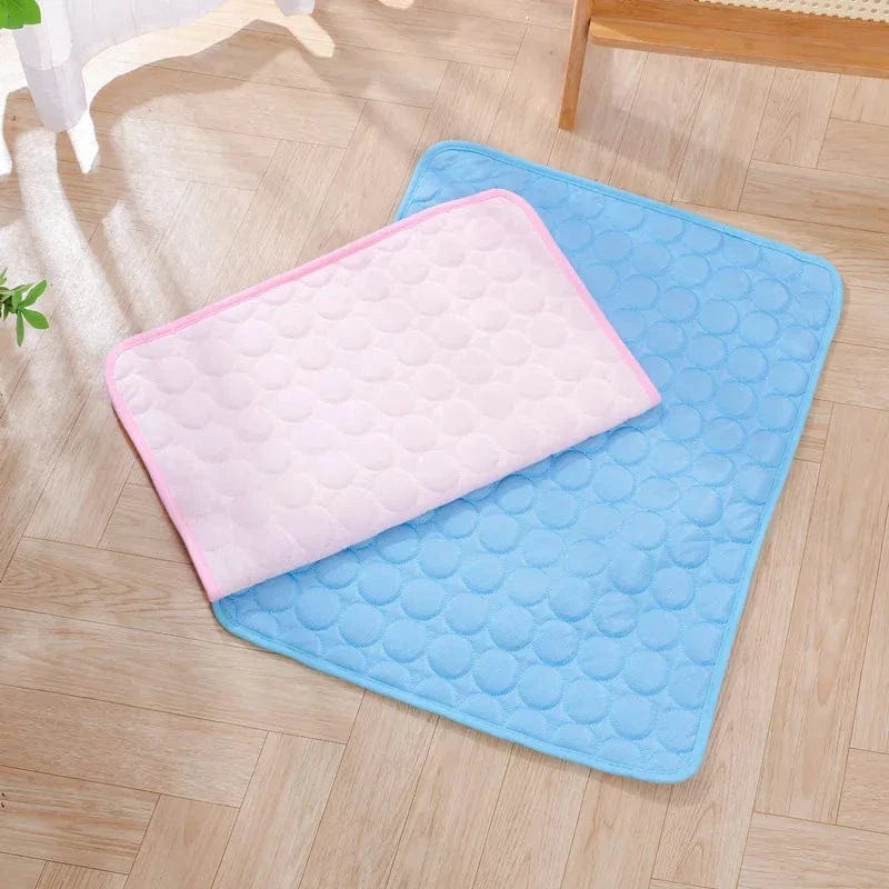 Summer Cooling Pet Mat Gel Ice Pad for Dogs Cats Breathable Soft Kennel Bed Non-Slip Hot Weather Cool Pad Pet Supplies | Stornfield